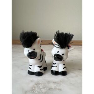 Fisher-Price Zebra Set for Little People Noah's Ark or Zoo Playset Touch Feel